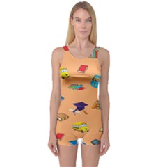 School Rocks! One Piece Boyleg Swimsuit by athenastemple