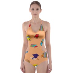 School Rocks! Cut-out One Piece Swimsuit by athenastemple