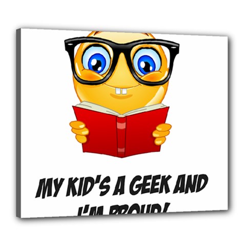 Geek Kid Canvas 24  X 20  by athenastemple