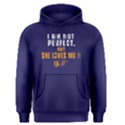 I am not perfect but she loves me - Men s Pullover Hoodie View1