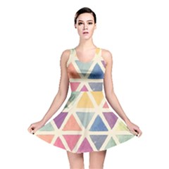 Colorful Triangle Reversible Skater Dress by Brittlevirginclothing