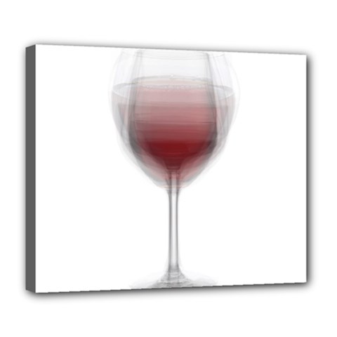 Wine Glass Steve Socha Deluxe Canvas 24  X 20   by WineGlassOverlay