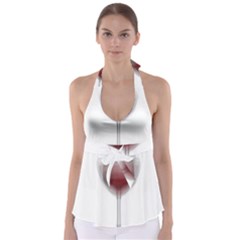 Wine Glass Steve Socha Babydoll Tankini Top by WineGlassOverlay