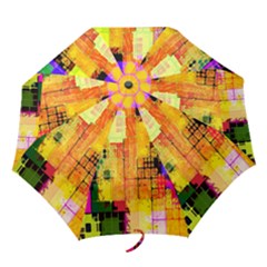 Abstract Squares Background Pattern Folding Umbrellas by Nexatart