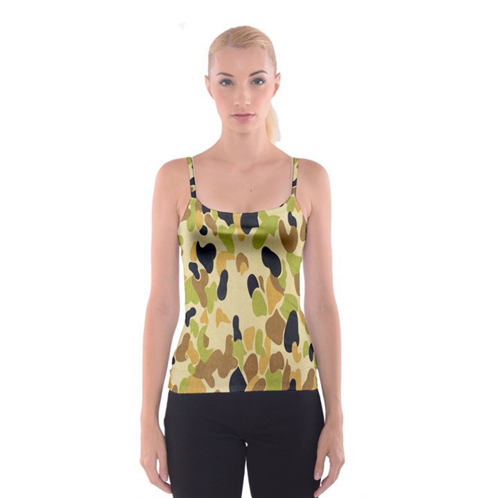 Army Camouflage Pattern Spaghetti Strap Top