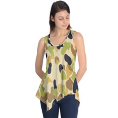 Army Camouflage Pattern Sleeveless Tunic by Nexatart