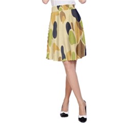 Army Camouflage Pattern A-line Skirt by Nexatart