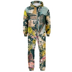 Art Graffiti Abstract Vintage Hooded Jumpsuit (men)  by Nexatart