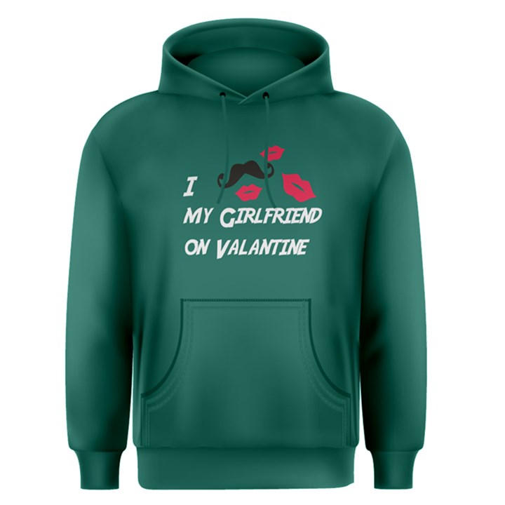 Green i kiss my girl on valentine Men s Pullover Hoodie