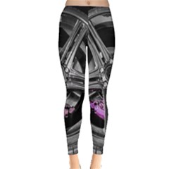 Bord Edge Wheel Tire Black Car Leggings  by Nexatart