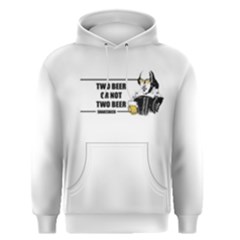 White Two Beer Or Not Two Beer  Men s Pullover Hoodie by FunnySaying