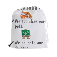 Homeschoolers Socialize Drawstring Pouches (xxl) by athenastemple