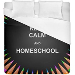 Keepcalmhomeschool Duvet Cover Double Side (king Size) by athenastemple