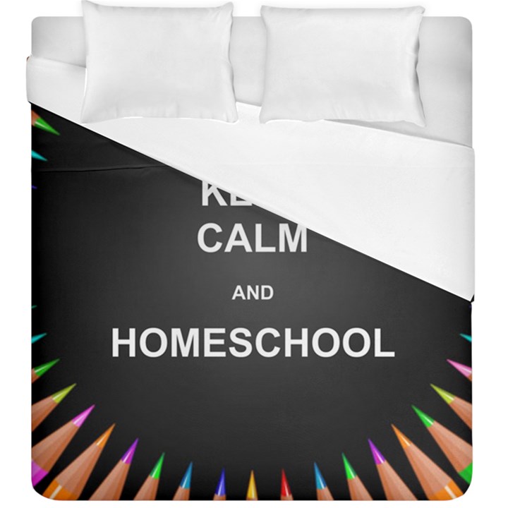 Keepcalmhomeschool Duvet Cover Double Side (King Size)