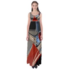 Classic Car Design Vintage Restored Empire Waist Maxi Dress by Nexatart