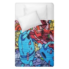 Colorful Graffiti Art Duvet Cover Double Side (single Size) by Nexatart