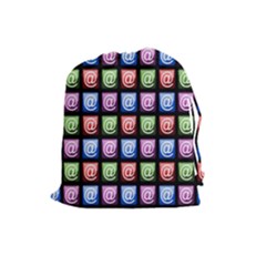 Email At Internet Computer Web Drawstring Pouches (large)  by Nexatart