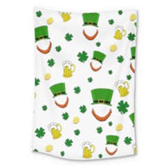 St  Patrick s Day Pattern Large Tapestry by Valentinaart