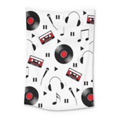 Music Pattern Small Tapestry by Valentinaart