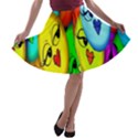 Smiley Girl Lesbian Community A-line Skater Skirt View1