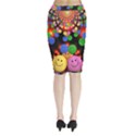 Smiley Laugh Funny Cheerful Midi Wrap Pencil Skirt View2