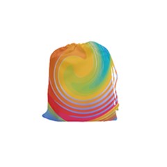 Rainbow Swirl Drawstring Pouches (small)  by OneStopGiftShop