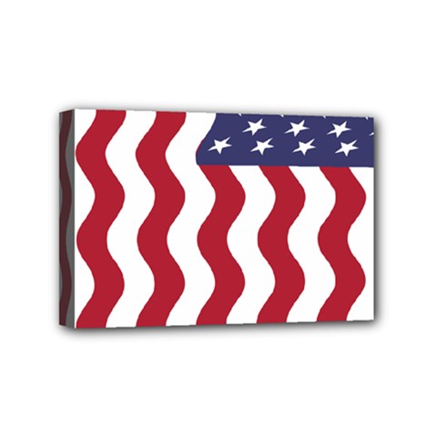 American Flag Mini Canvas 6  X 4  by OneStopGiftShop