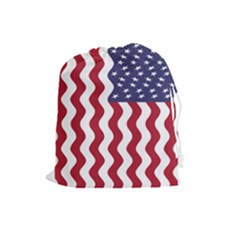 American Flag Drawstring Pouches (large)  by OneStopGiftShop