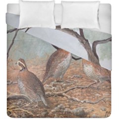 Bob White Quail Duvet Cover Double Side (king Size) by digitaldivadesigns