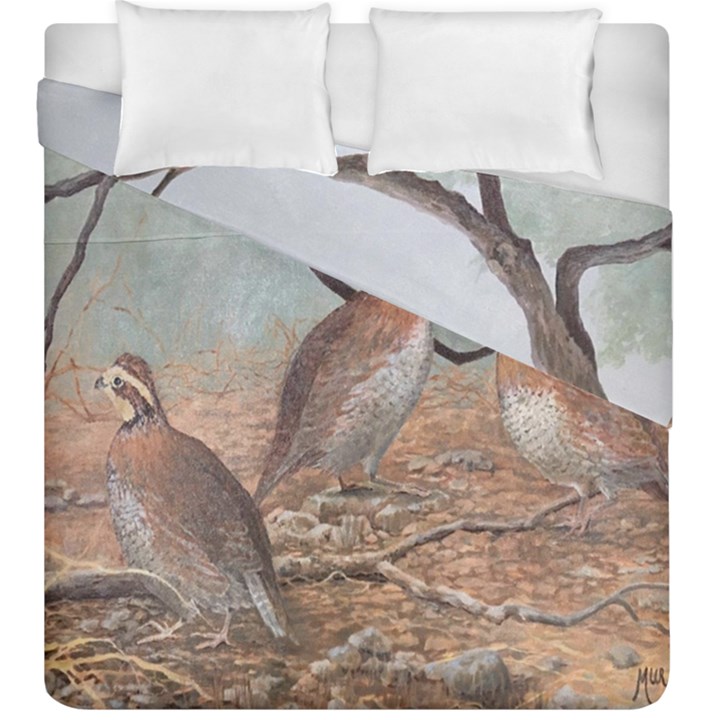 Bob White Quail Duvet Cover Double Side (King Size)