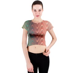 Texture Digital Painting Digital Art Crew Neck Crop Top by Nexatart