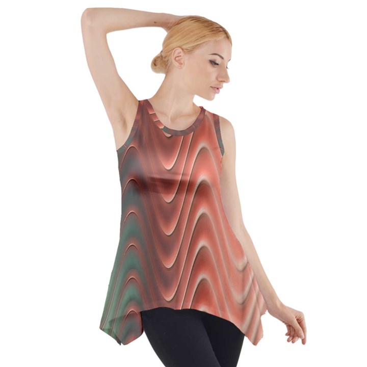 Texture Digital Painting Digital Art Side Drop Tank Tunic