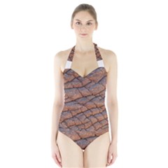 Elephant Skin Halter Swimsuit by Amaryn4rt