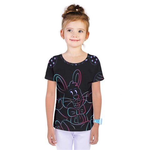 Easter Bunny Hare Rabbit Animal Kids  One Piece Tee by Amaryn4rt