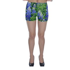 Blue Bonnets Skinny Shorts by CreatedByMeVictoriaB