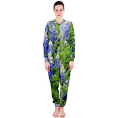 Blue Bonnets Onepiece Jumpsuit (ladies)  by CreatedByMeVictoriaB