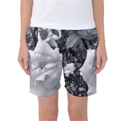 White Rose Women s Basketball Shorts by CreatedByMeVictoriaB