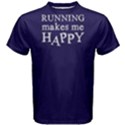 Running makes me happy - Men s Cotton Tee View1