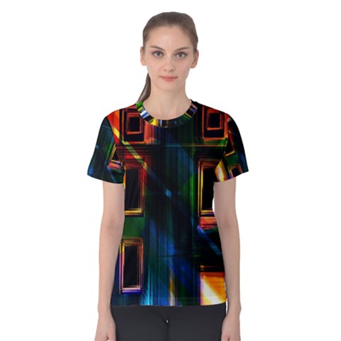 Architecture City Homes Window Women s Cotton Tee by Amaryn4rt