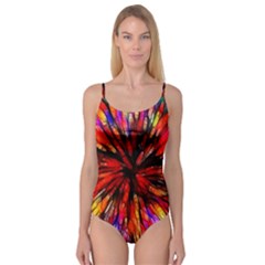 Color Batik Explosion Colorful Camisole Leotard  by Amaryn4rt