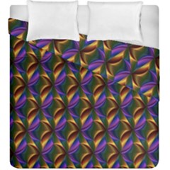 Seamless Prismatic Line Art Pattern Duvet Cover Double Side (king Size) by Amaryn4rt