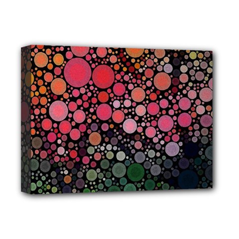 Circle Abstract Deluxe Canvas 16  X 12   by Amaryn4rt