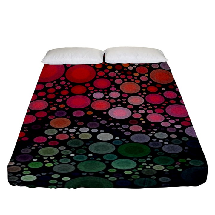 Circle Abstract Fitted Sheet (King Size)