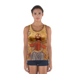 Gold Jesus Women s Sport Tank Top  by boho