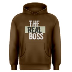 The Real Boss - Men s Pullover Hoodie by FunnySaying