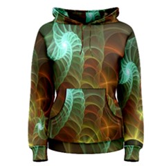 Art Shell Spirals Texture Women s Pullover Hoodie by Simbadda