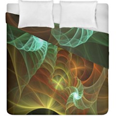 Art Shell Spirals Texture Duvet Cover Double Side (king Size) by Simbadda