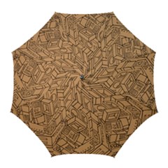 Mechanical Tech Pattern Golf Umbrellas by Simbadda