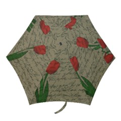 Vintage Tulips Mini Folding Umbrellas by Valentinaart