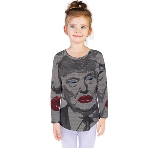 Transgender President    Kids  Long Sleeve Tee by Valentinaart